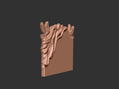 Tombstone with Dove 3D Baskı Modeli