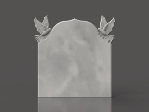 L&aacute;pida con paloma Modelo de impresión 3D