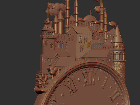 Istanbul city wall clock 3D Print Model