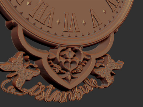 Istanbul city wall clock 3D Print Model