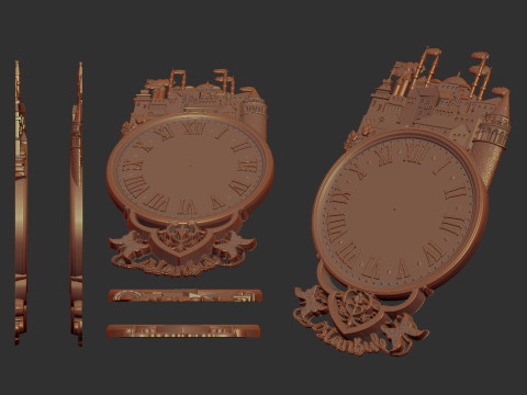 Istanbul city wall clock 3D Print Model