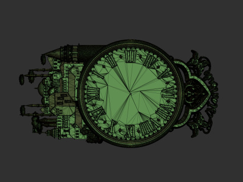 Istanbul city wall clock 3D Print Model