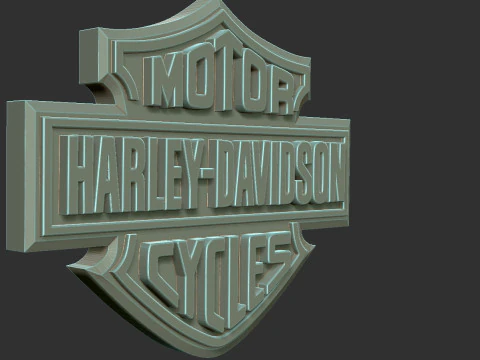 Harley Davidson Logo 3D Print Model