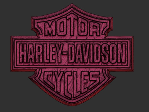Harley Davidson Logo Model do druku 3D