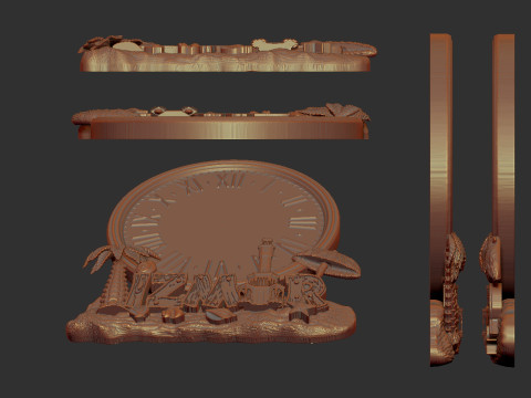 Izmir city wall clock Model do druku 3D