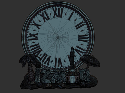 Izmir city wall clock Model do druku 3D