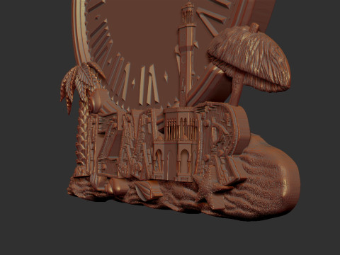 Izmir city wall clock Model do druku 3D