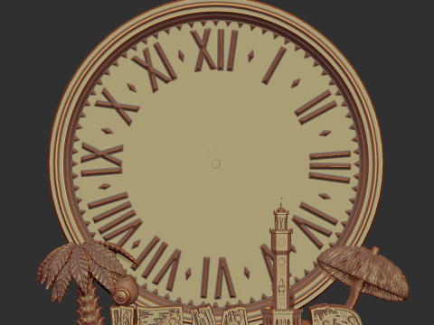 Izmir city wall clock Model do druku 3D