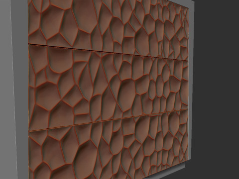 Three Drawer Storage Cabinet Model Cetak 3D