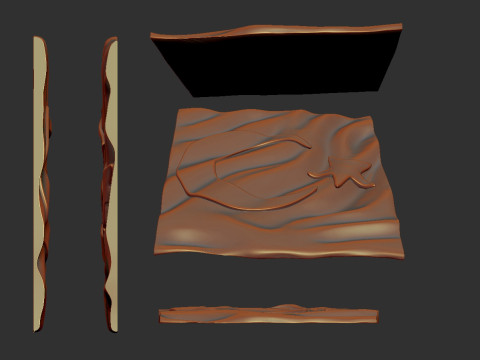 Turkiye Flag 3D Baskı Modeli
