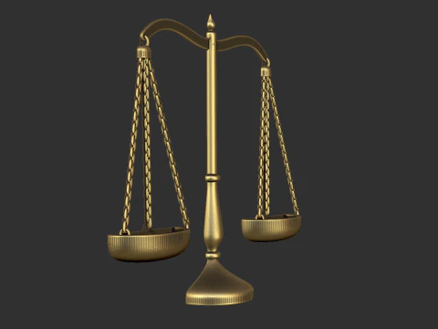 Scales Bas relief 3D Print Model