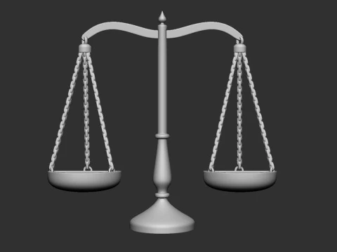 Scales Bas relief 3D Print Model