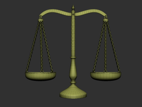 Scales Bas relief Model Cetak 3D