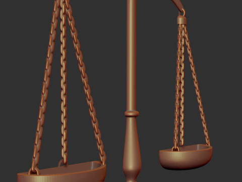 Scales Bas relief Model Cetak 3D