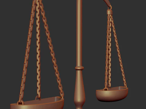 Scales Bas relief 3D Print Model