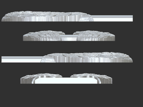 Angel wing headstone 3D 打印模型
