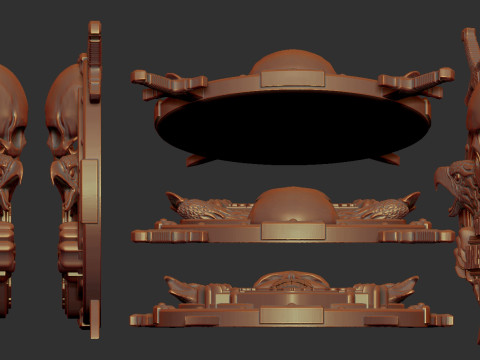 Harley Davidson Bas Relief 3Dプリントモデル