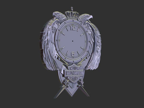 Zegar ścienny Harley Davidson Model do druku 3D