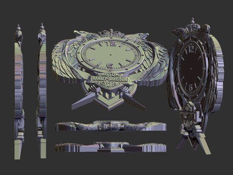 Harley Davidson Wall Clock 3D printmodel