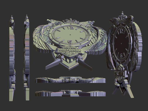 Zegar ścienny Harley Davidson Model do druku 3D
