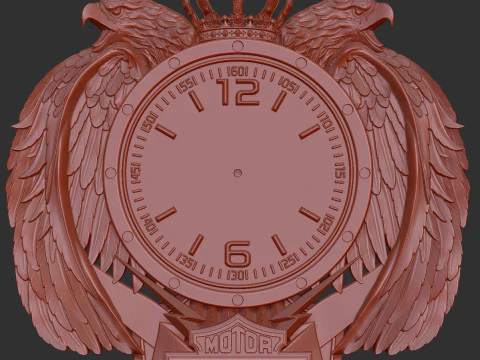 Zegar ścienny Harley Davidson Model do druku 3D