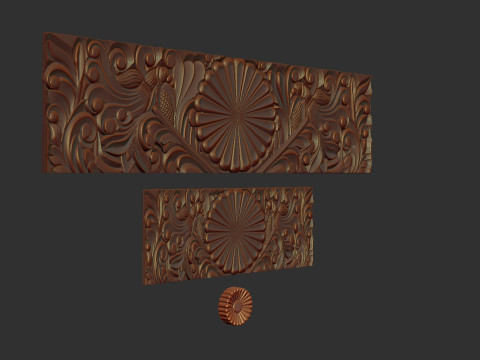 Classic Dresser Drawer Carving Model 3D 打印模型