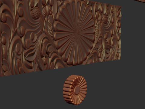 Classic Dresser Drawer Carving Model 3D 打印模型