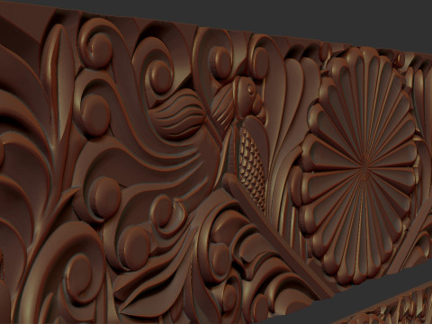 Classic Dresser Drawer Carving Model 3D 打印模型