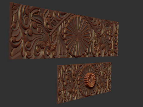 Classic Dresser Drawer Carving Model 3D 打印模型