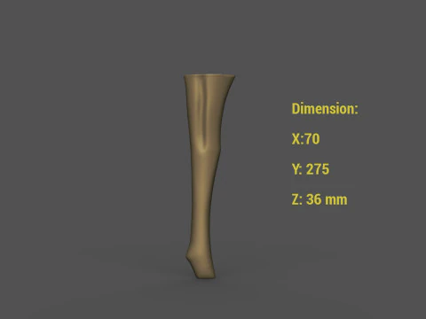 Buffet with Deer Cabinet Cnc Carving 3D Print Model