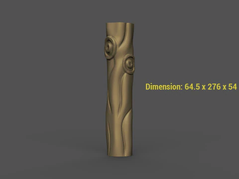 Buffet with Deer Cabinet Cnc Carving 3D Print Model