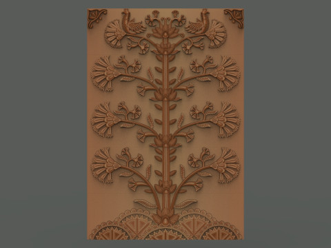 Five-Drawer Dresser Cnc Carving Modèles 3D en vedette