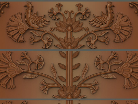 Five-Drawer Dresser Cnc Carving Modèles 3D en vedette
