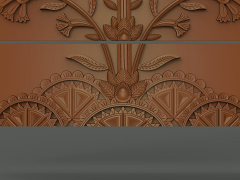 Five-Drawer Dresser Cnc Carving Modèles 3D en vedette