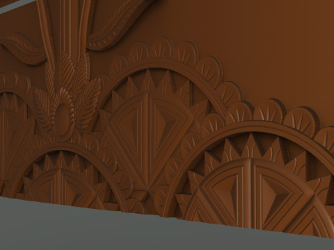 Five-Drawer Dresser Cnc Carving Modèles 3D en vedette