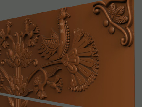 Five-Drawer Dresser Cnc Carving Modèles 3D en vedette