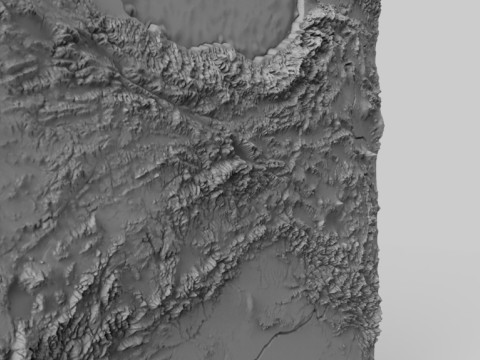 トルコ レリーフ マップ トルキエ フィジキ ハリタシ 3Dプリントモデル