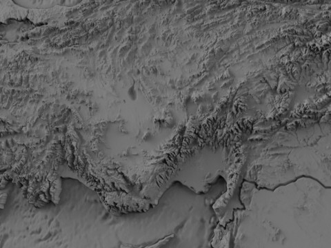 トルコ レリーフ マップ トルキエ フィジキ ハリタシ 3Dプリントモデル