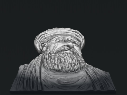 Haci Bayram-i Veli Bas Relief Model Cetak 3D