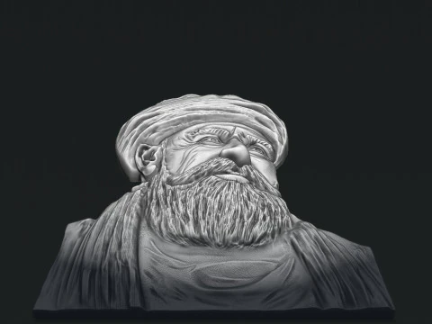 Haci Bayram-i Veli Bas Relief 3D Print Model
