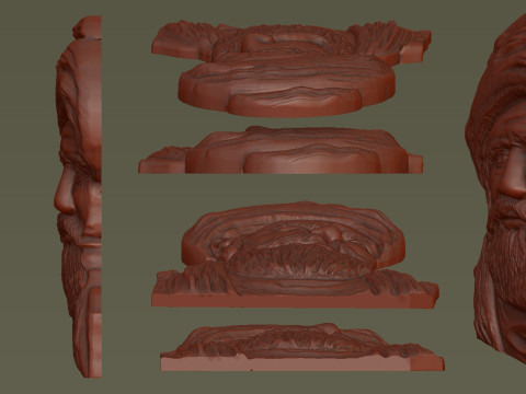 Haci Bayram-i Veli Bas Relief Model Cetak 3D