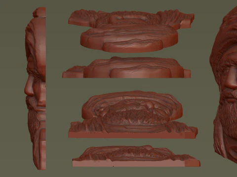 Haci Bayram-i Veli Bas Relief 3D Print Model