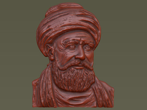 Haci Bayram-i Veli Bas Relief Model Cetak 3D
