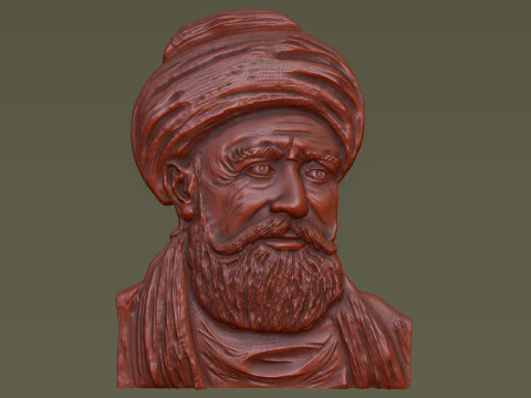 Haci Bayram-i Veli Bas Relief 3D Print Model