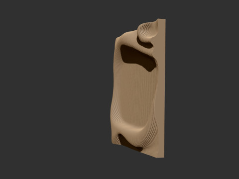 Parametric Wall decor for cnc cutting Model Cetak 3D