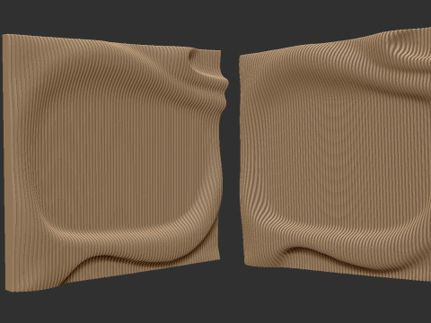 Parametric Wall decor for cnc cutting Model Cetak 3D