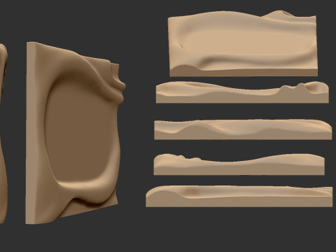 Parametric Wall decor for cnc cutting Model Cetak 3D