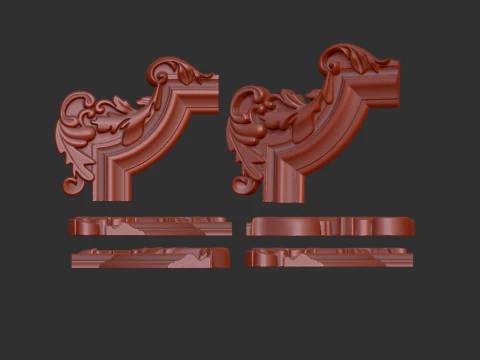 Corner Element Plaster 3D Print Model