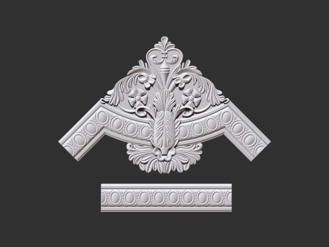 Corner Element Plaster 3Dプリントモデル