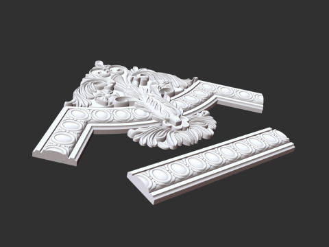 Corner Element Plaster Modello di stampa 3D
